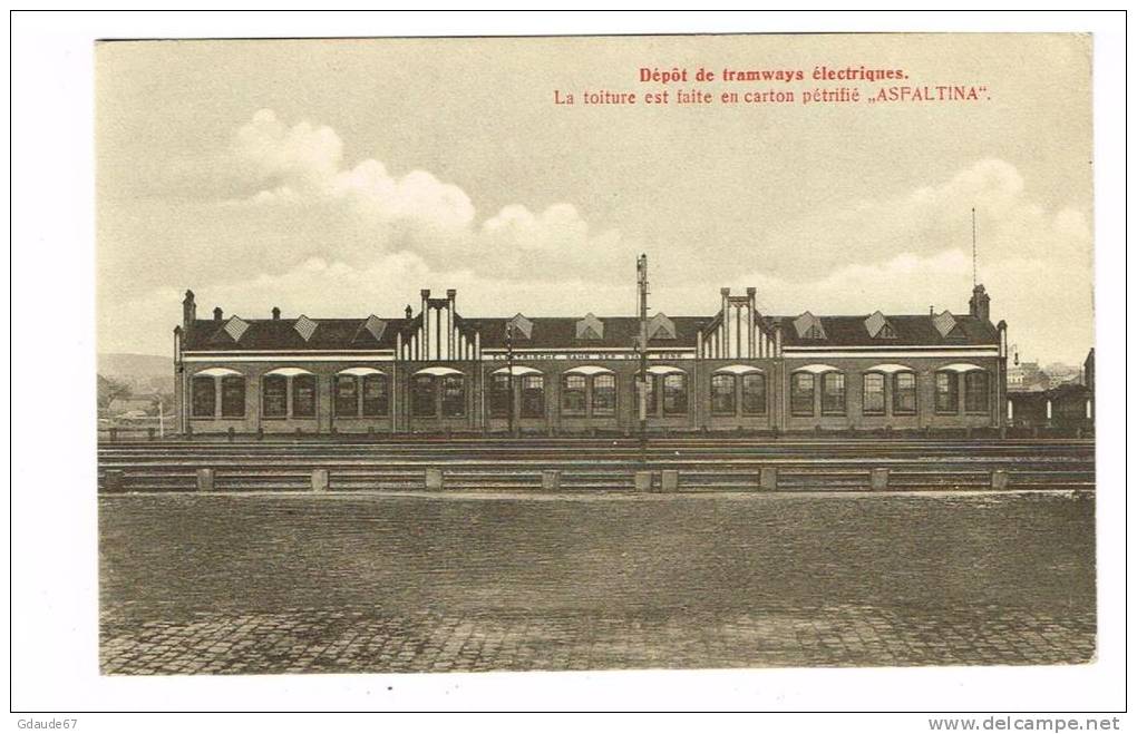 ANVIN (PAS DE CALAIS) - CPA PUBLICITAIRE (VOIR DOS) - DEPOT DE TRAMWAY ELECTRIQUES - Isbergues