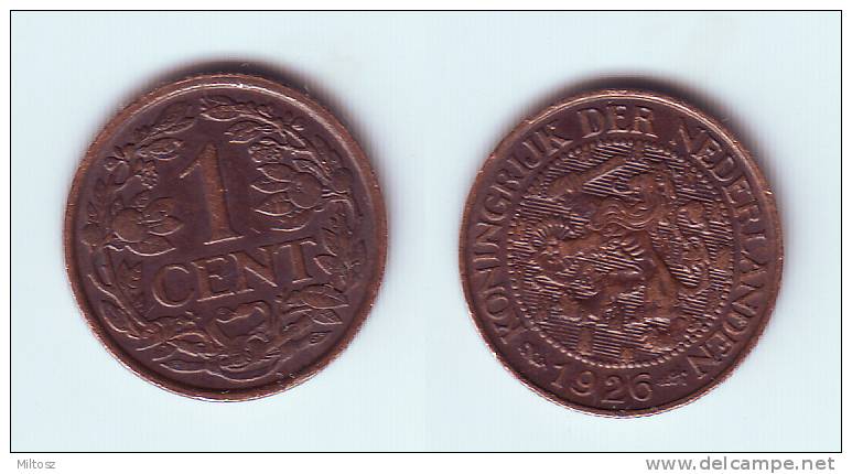 Netherlands 1 Cent 1926 - 1 Centavos