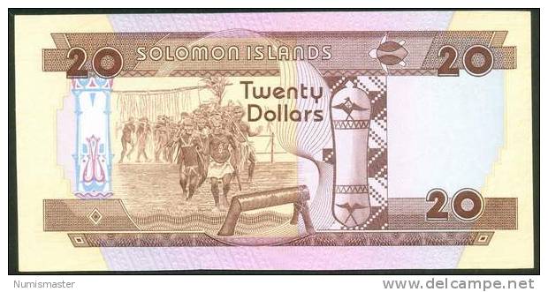 SOLOMON ISLANDS , 20 DOLLARS ND ( 1986) , UNC , P-26 - Solomon Islands