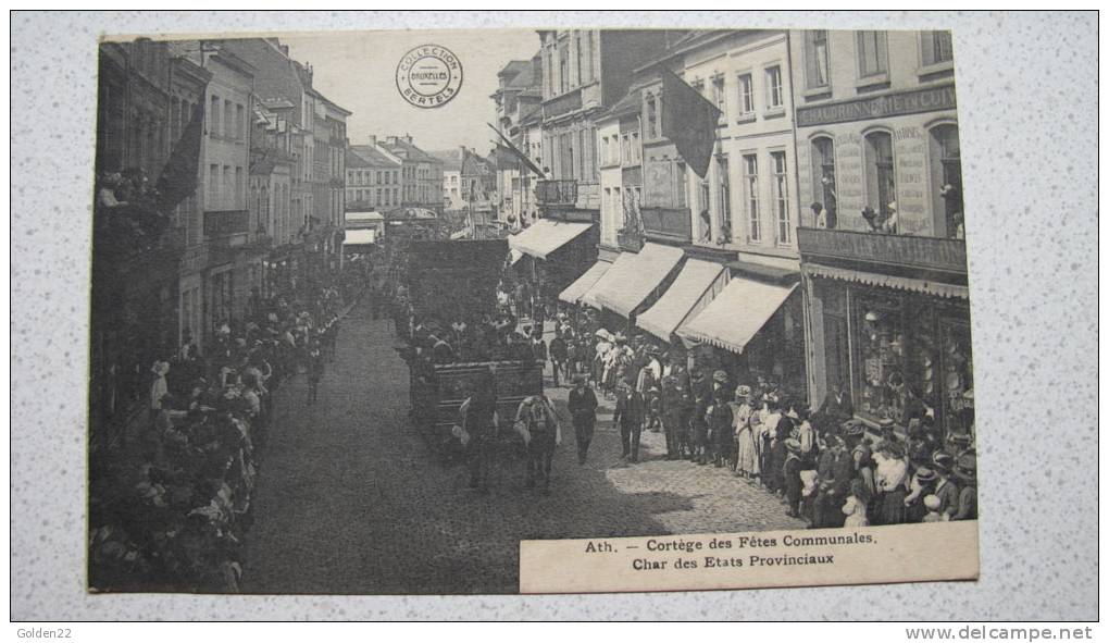 Ath. Cortège Des Fêtes Communales. Char Des Etats Provinciaux - Ath