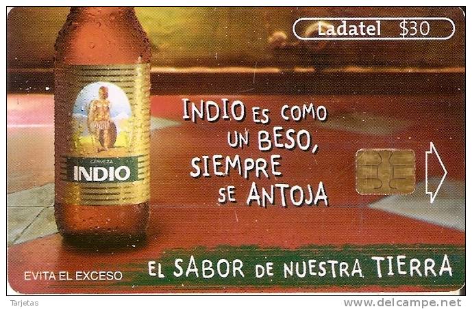 TARJETA DE MEJICO DE LA CERVEZA INDIO (BEER) - Publicidad