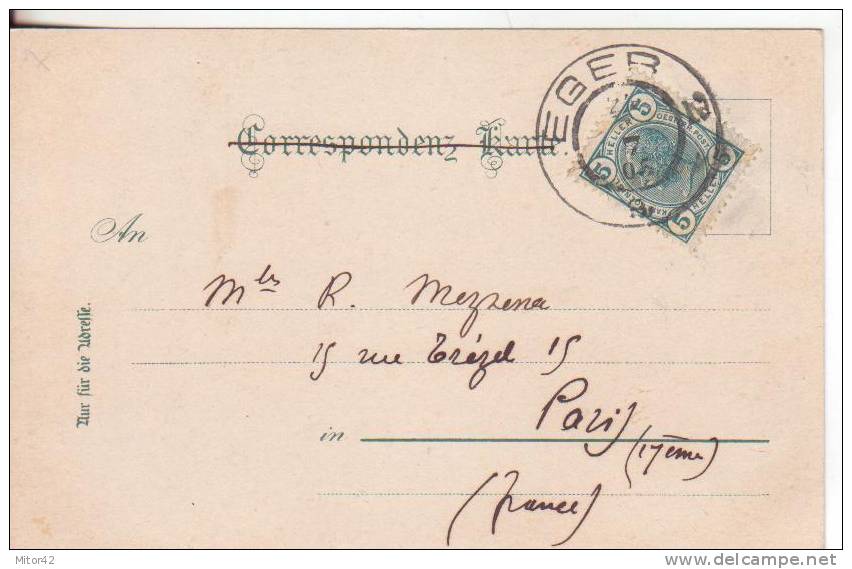 131-Austria-Autriche-Österreich-Eger-v.1905-Francobollo  Interessante-Interessante   Briefmarken-Interesting Stamps. - Eggenburg