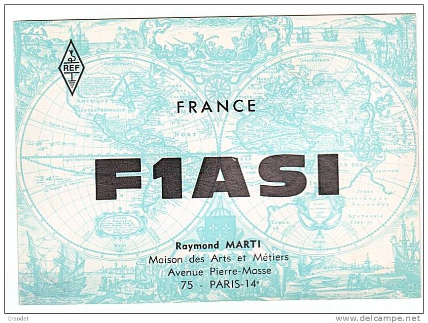 CARTE RADIO QSL - PARIS XIV è - 1970. - Radio Amateur