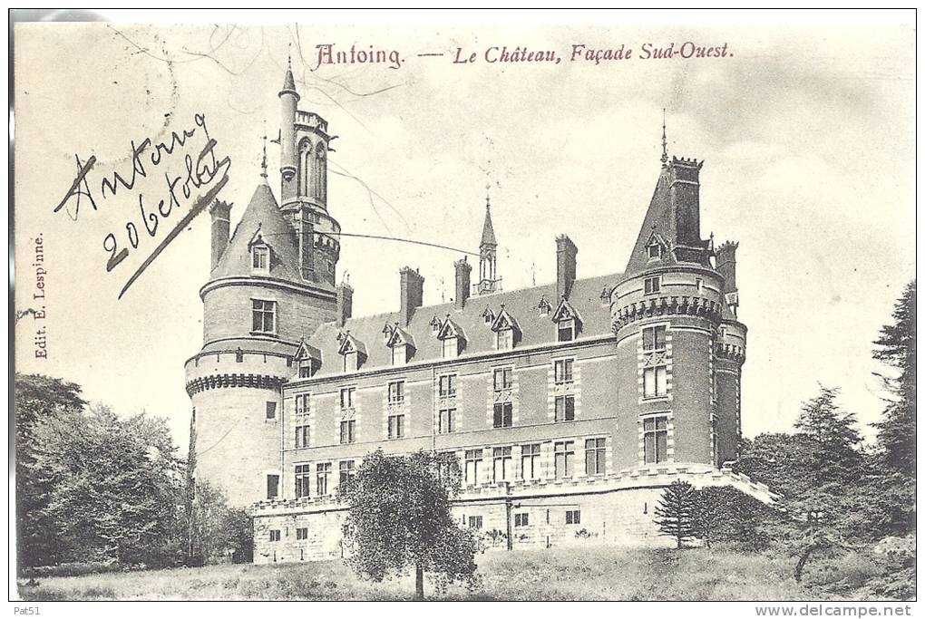 BELGIQUE - Antoing : Le Château, Façade Sud-ouest - Antoing