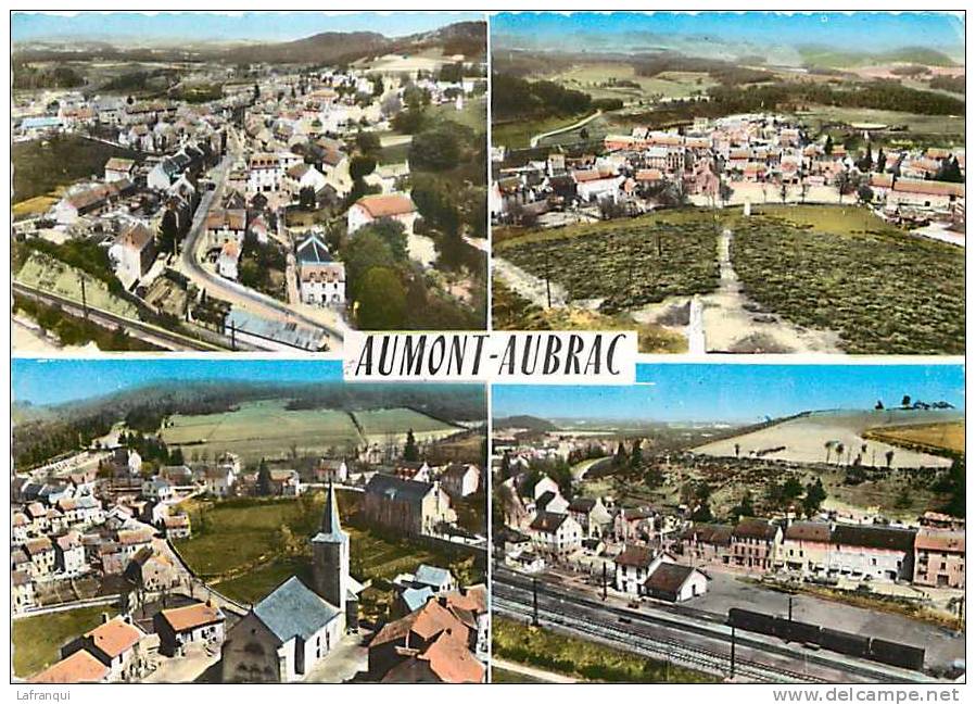 Lozere -gd Format - Ref C12- Aumont - Aubrac - Carte Multivues - Carte Bon Etat   - - Aumont Aubrac