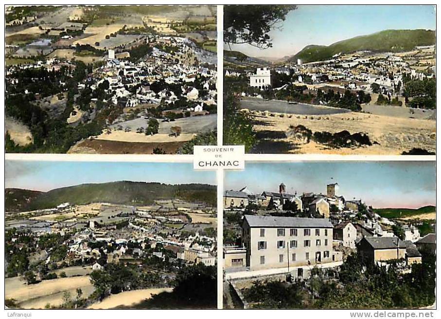 Lozere -gd Format - Ref C02- Souvenir De Chanac - Carte Multivues  - Carte Bon Etat   - - Chanac