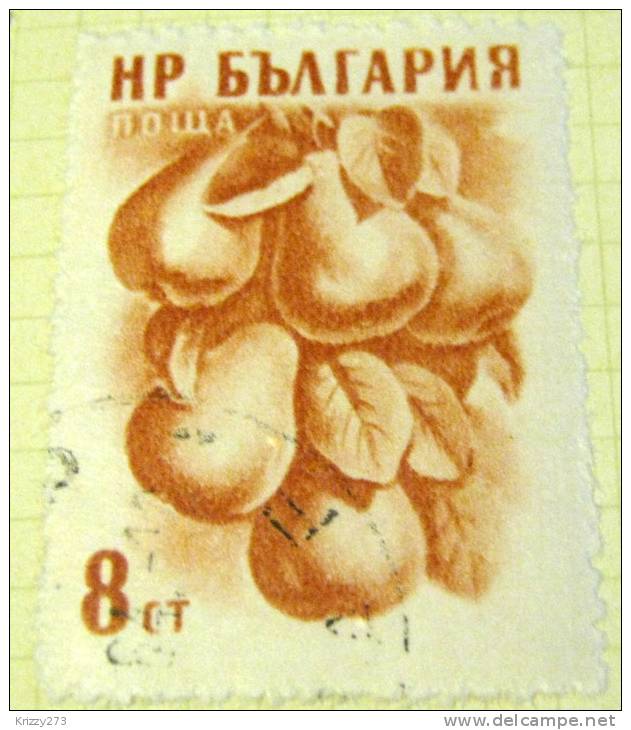 Bulgaria 1956 Fruits Pears 8s - Used - Used Stamps