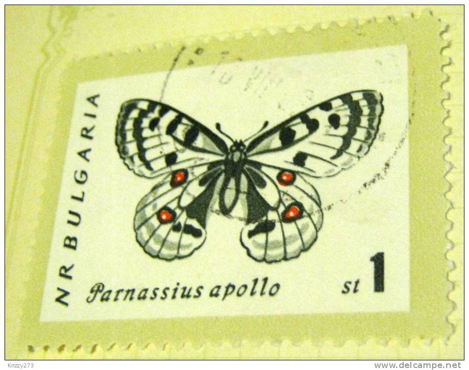 Bulgaria 1962 Butterflies Parnassius Apollo 1s - Used - Usados