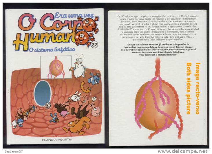 BD Livre Book Livro Era Uma Vez O Corpo Humano N° 22 Il était Une Fois O Sistema Linfático Le Système Lymphatique - Cómics & Mangas (otros Lenguas)