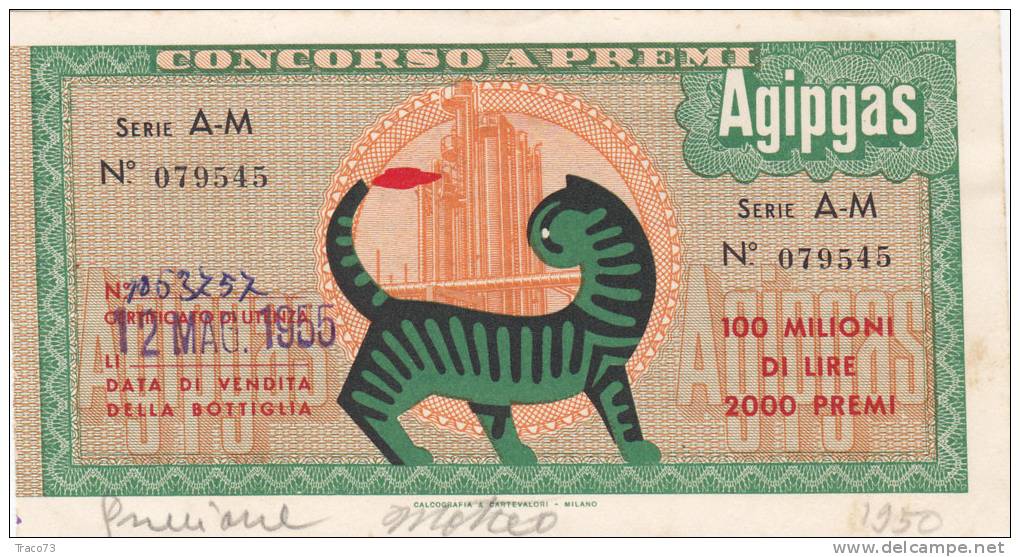 AGIPGAS _ CONCORSO A PREMI - 1955 - Other & Unclassified