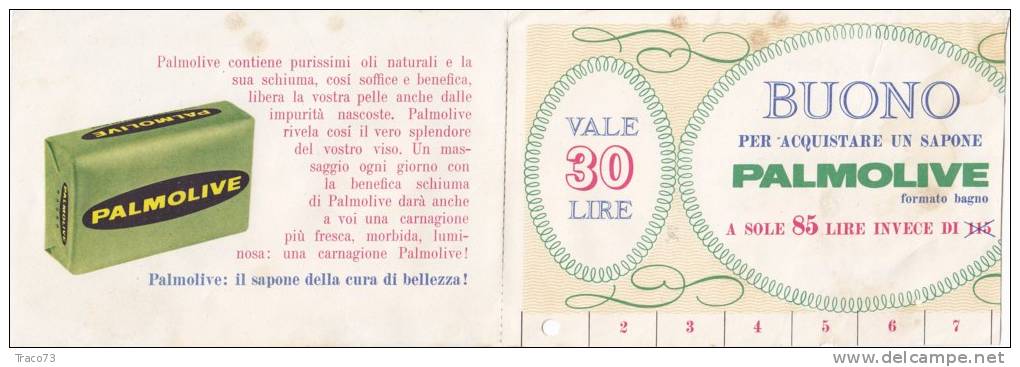 PALMOLIVE _  BUONO SCONTO Lire 30 - Other & Unclassified