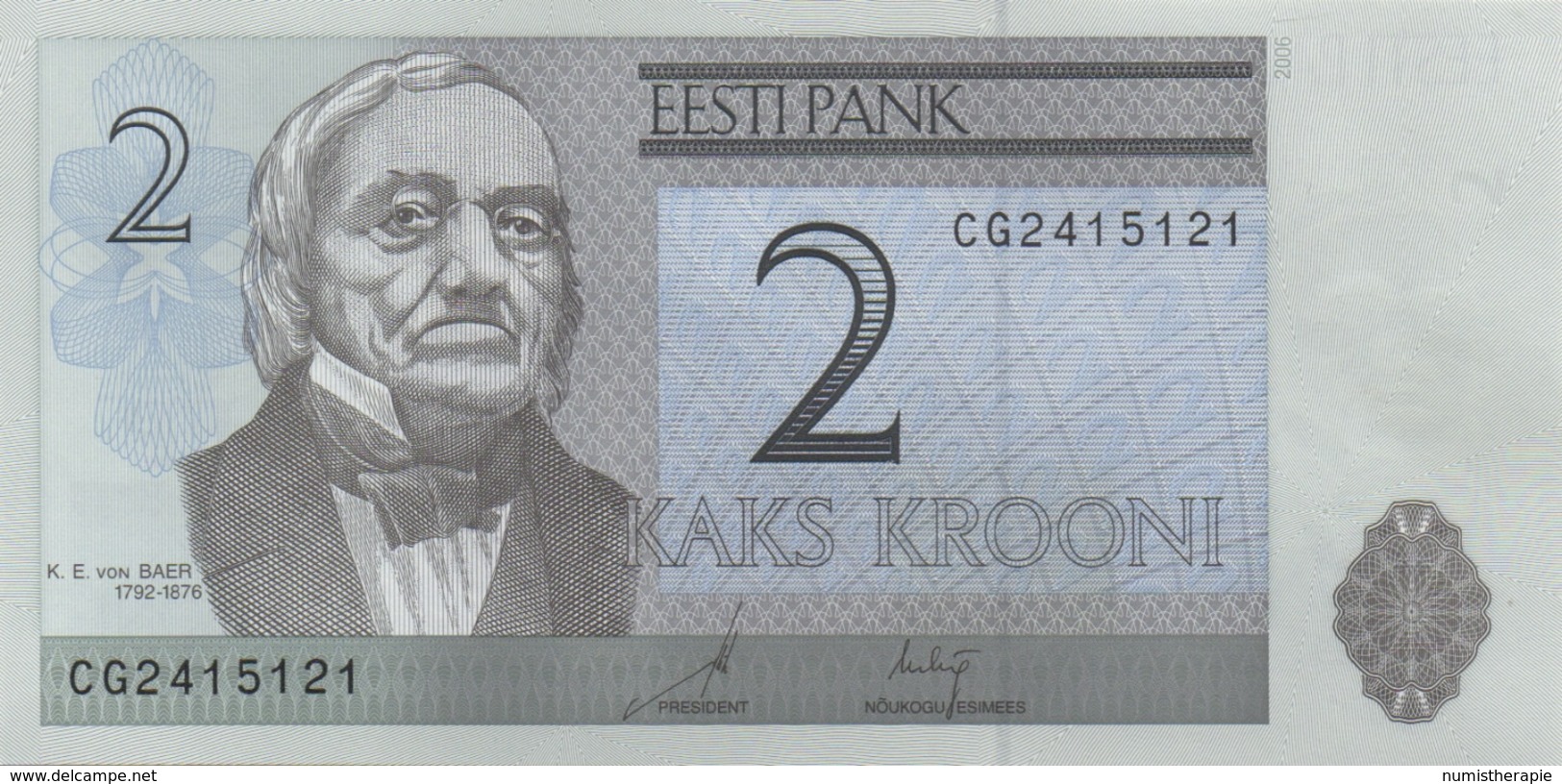 Estonie Estonia : 2 Krooni 2006 UNC - Estonie