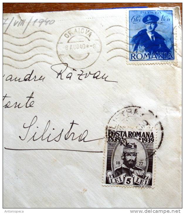 ROMANIA 1940 LETTRE OBLITERE' - Marcophilie