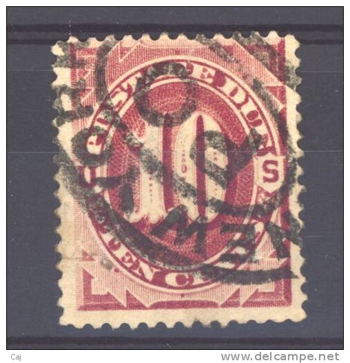 USA  -  Taxes  -  1887  :  Yv  12  (o)           ,     N3 - Franqueo