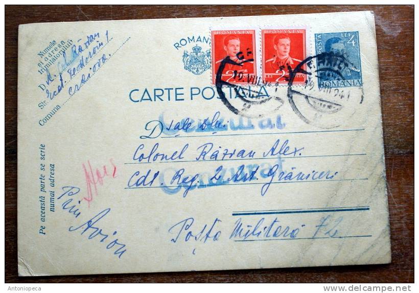 ROMANIA 1941 CARTE POSTALE ARTISTIQUE - Marcofilia