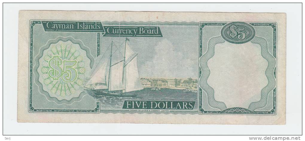 Cayman Islands 5 Dollars L. 1971 VF+ P 2 - Cayman Islands