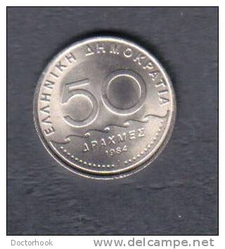 GREECE   50 DRACHMAS  1984  (KM # 134) - Grecia