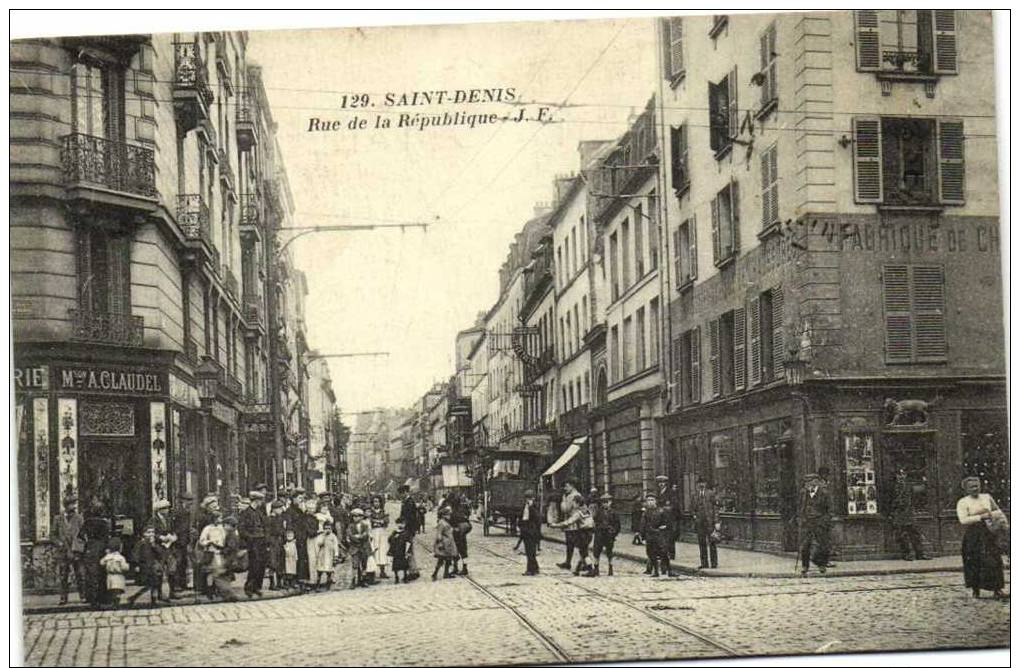 SAINT DENIS  Rue De La Republique  J .F Recto Verso - Saint Denis