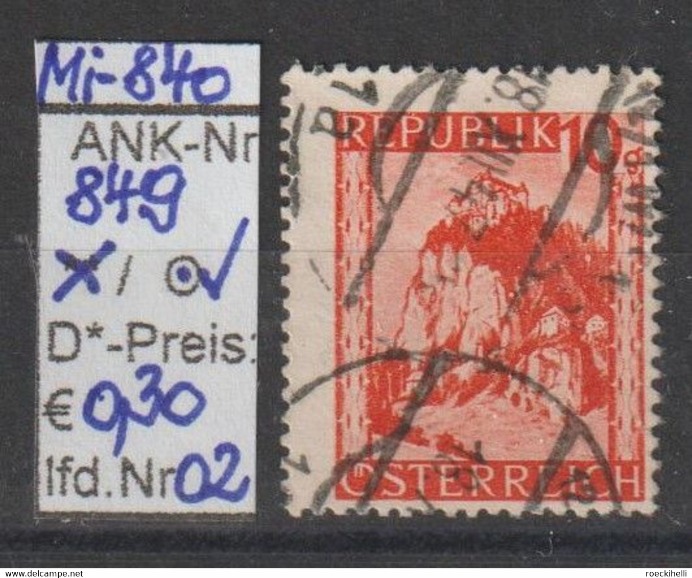 1947 - ÖSTERREICH - FM/DM "Landschaften" - 10g Orange - O  Gestempelt - S. Scan  (849o 01-10   At) - Used Stamps