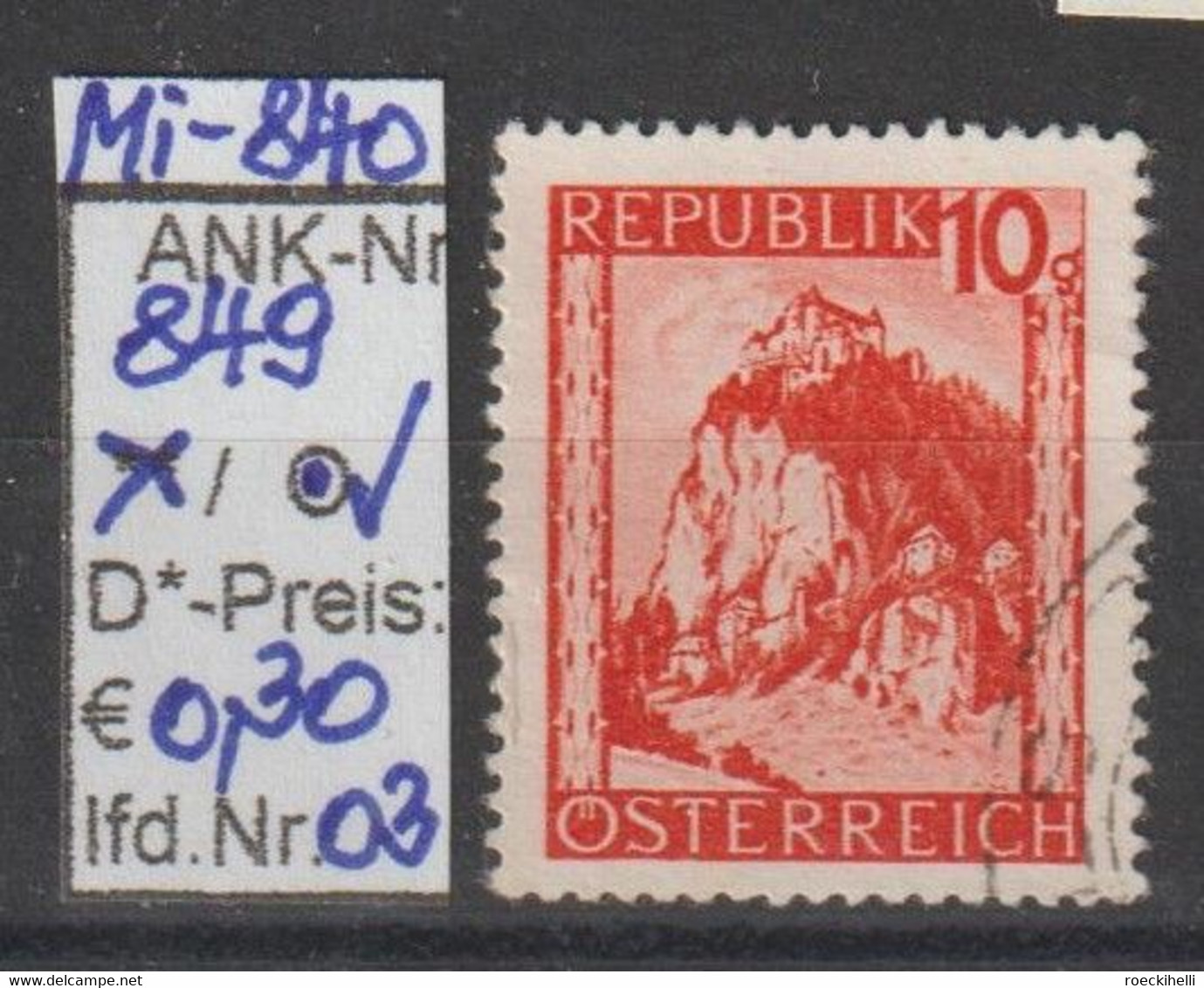 1947 - ÖSTERREICH - FM/DM "Landschaften" - 10g Orange - O  Gestempelt - S. Scan  (849o 01-10   At) - Used Stamps