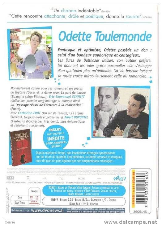 ODETTE TOULEMONDE °°°°  CATHERINE FROT ET DUPONTEL - Romantique