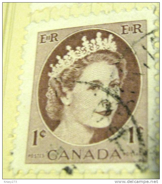 Canada 1954 Queen Elizabeth II 1c - Used - Gebruikt