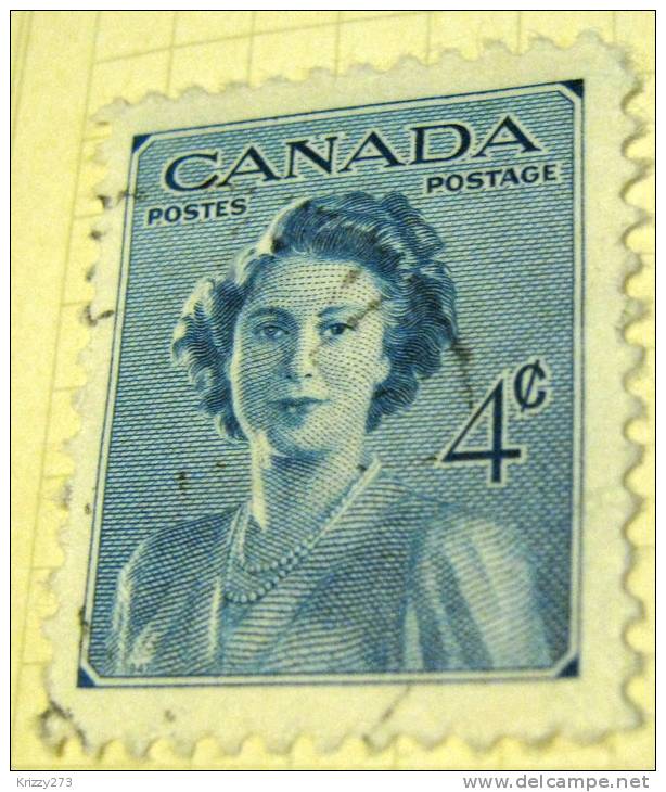 Canada 1948 Princess Elizabeths Wedding 4c - Used - Usati