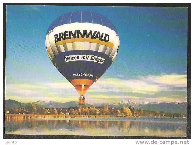 BRENNWALD BALLON Christoph Blaser Ballonfahrer Rüti ZH Horgen 1998 - Montgolfières