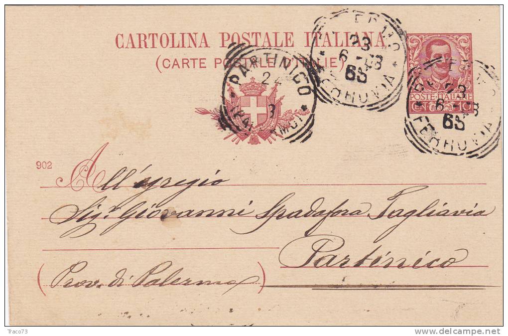 PALERMO / PARTINICO - Card_ Cartolina Pubbl. "CESARE AIROLDI MARINO - Conte Di Lecco-Duca  Cruillas" - 1903 - Publicité