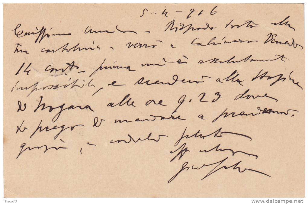 VERONA / MANTOVA  - Card_ Cartolina Pubbl.  " Ing. VIANDOMENICO  " - 1916 - Publicité