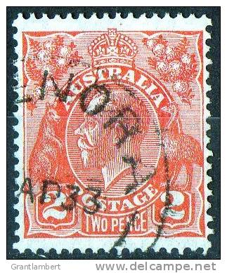 Australia 1931 King George V 2d Red C Of A Wmk Used - GLENORA TASMANIA - Used Stamps