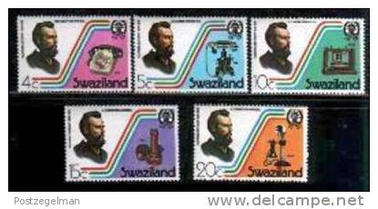 SWAZILAND 1976 MNH Stamp(s) Telephone Cent. 261-265 # 6641 - Swaziland (1968-...)