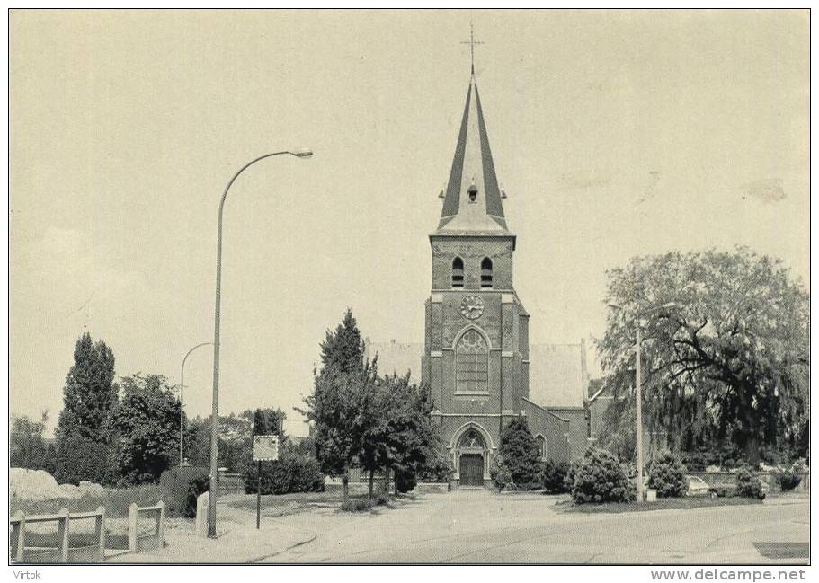 HALEN -  LOKSBERGEN  :  St. Andreaskerk      ( GROOT FORMAAT   15 X  10.5 Cm ) - Halen