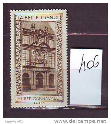 FRANCE. TIMBRE. VIGNETTE. BELLE FRANCE. FRANCHE COMTE. JURA. MUSEE CARNAVALET - Tourism (Labels)