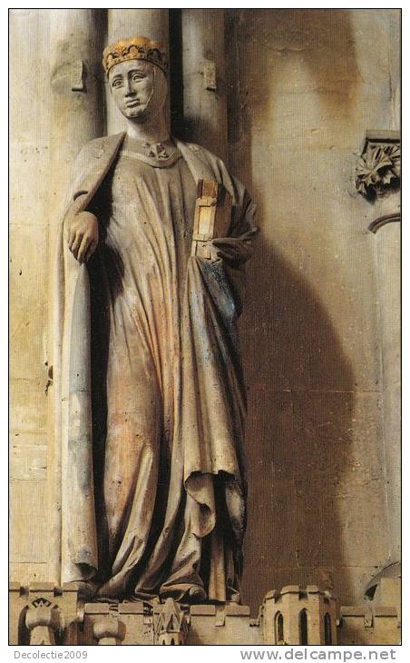 ZS33830 Westchor Statue Der Grafin Gerburg   Naumburg Dom  Not Used Good Shape - Naumburg (Saale)