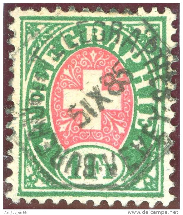 Heimat VD VEVEY 1885-09-05 Datum-Vollstempel Auf Telgraphen-Stempel Zu#17 - Telegraph