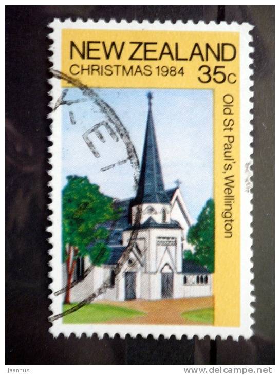 New Zealand - 1984 - Mi.Nr.910 - Used - Christmas - Old St. Paul´s Church, Thorndon (Wellington) - Oblitérés