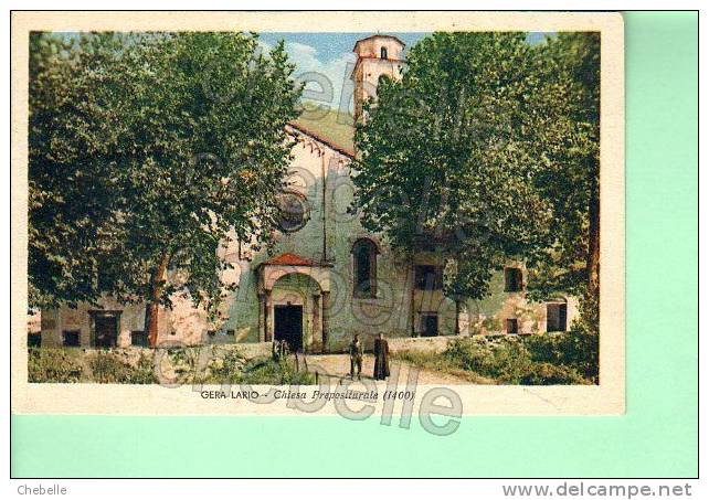 A994-06 / COMO - GERA LARIO - CHIESA - 1942 - ANIMATA - PRETE PARROCO - PARSON CURE -PRO RESTAURO CHIESA- CHURCH EGLISE - Como