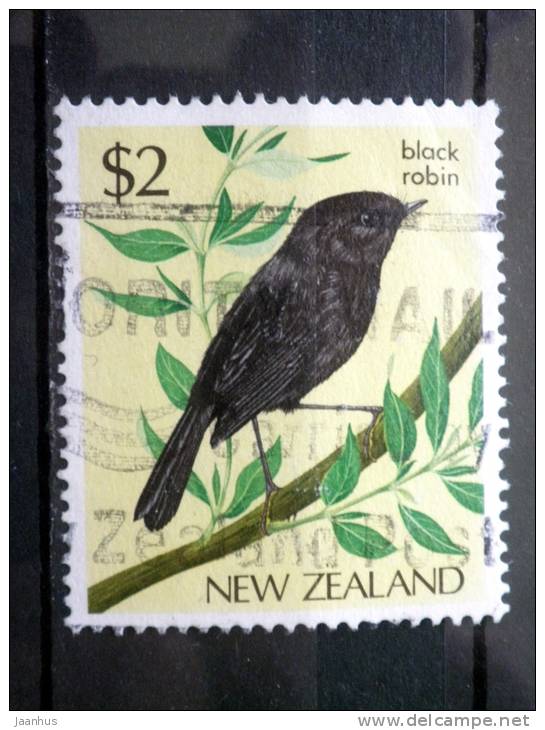 New Zealand - 1985 - Mi.Nr.932 - Used - Birds - Black Robin - Definitives - Usados