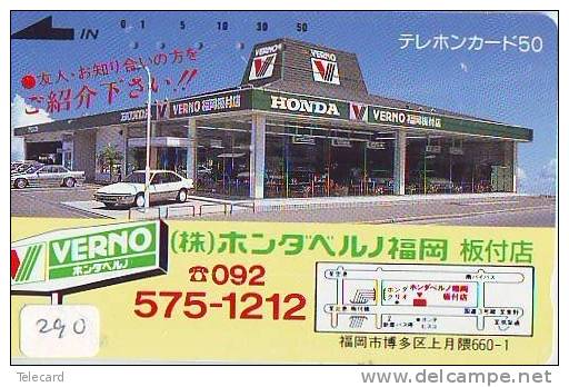 HONDA * Télécarte JAPON VOITURE (290) Phonecard JAPAN *  Telefonkarte * AUTO * CAR * WAGEN * VERNO - Voitures