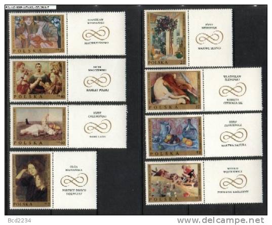 POLAND 1969 POLISH STAMPS PHILATELIC YEAR SET LABELS RIGHT MNH ANNEE ANO ANNO JAHRGANG SET MNH POLOGNE POLEN POLONIA - Volledige Jaargang