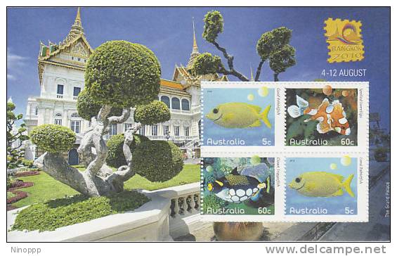 Australia.....:     2010 Bangkok 2010 Souvenir Sheet MNH - Fogli Completi