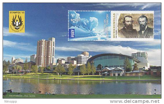 Australia.....:     2010 Adelaide Stamp Show Souvenir Sheet MNH - Ganze Bögen & Platten