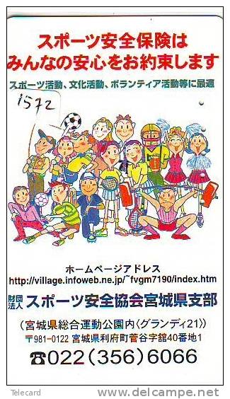 Télécarte Japon * Sport * TENNIS (1572) Japan Phonecard *  TELEFONKARTE * TELEFOONKAART * - Sport