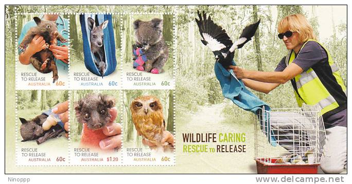 Australia.....:     2010 Wildlife Caring  MS MNH - Sheets, Plate Blocks &  Multiples