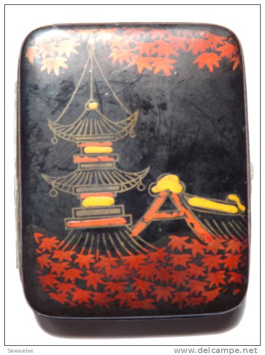 ETUI A CIGARETTES - DECOR JAPONISANT - ACCESSOIRE - FUMEUR - TABAC - MAISON - TEMPLE - Estuches Para Cigarrillos (vacios)