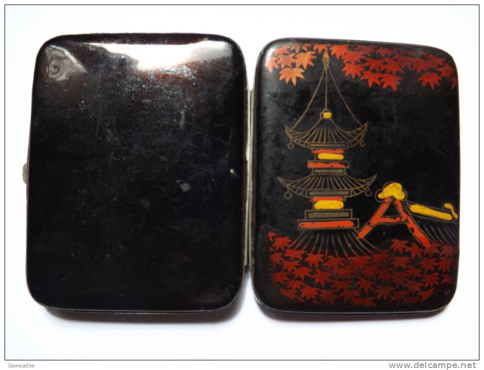 ETUI A CIGARETTES - DECOR JAPONISANT - ACCESSOIRE - FUMEUR - TABAC - MAISON - TEMPLE - Estuches Para Cigarrillos (vacios)