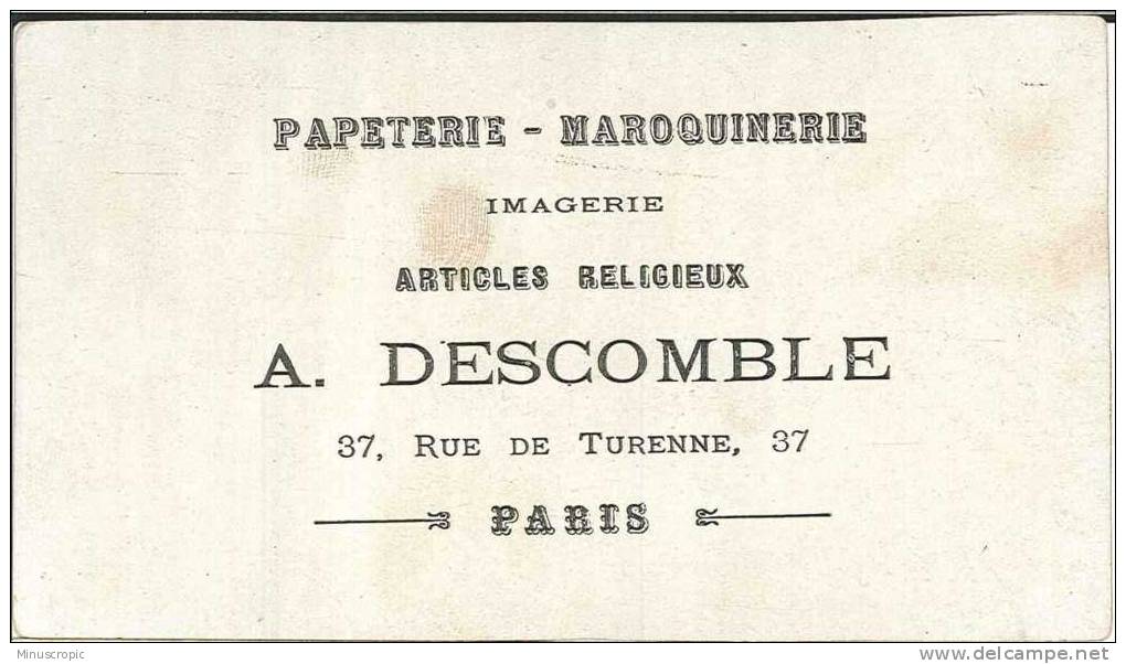 CPA 75 - Paris - Carte Publicitaire - Papeterie - Maroquinerie - Imagerie - Articles Religieux - Autres & Non Classés