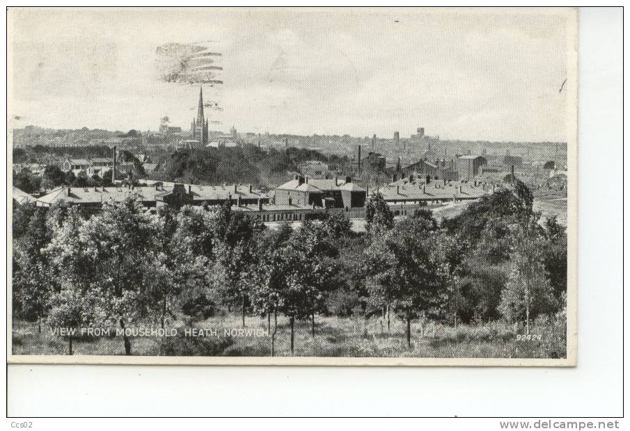 View From Mousehold Heath Norwich 1937 - Norwich