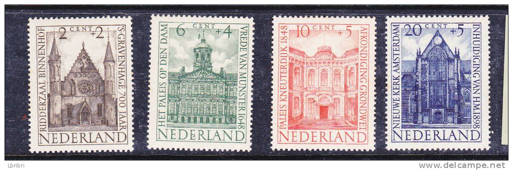 PAYS BAS N°491/494 AU PROFIT DES OEUVRES DE BIENFAISANCE NEUF SANS  CHARNIÈRE - Unused Stamps